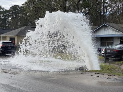 Main water break